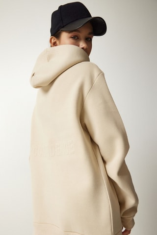 Sweat à capuche - Beige