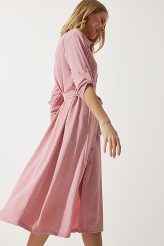 Vestido-camisa - Rosa