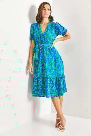 Vestido estilo patinadora - Azul