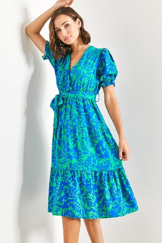 Vestido estilo patinadora - Azul