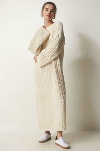 Vestido-camisola - Creme