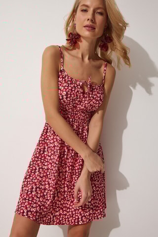 Vestido estilo patinadora - Vermelho