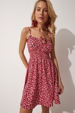 Vestido estilo patinadora - Vermelho