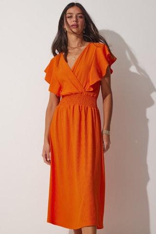 Vestido midi - Laranja