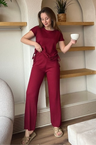 Top et pantalon - Bordeaux