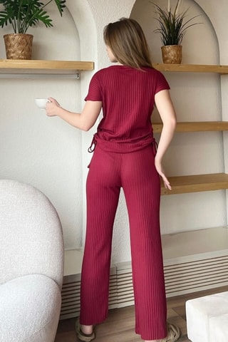 Top et pantalon - Bordeaux