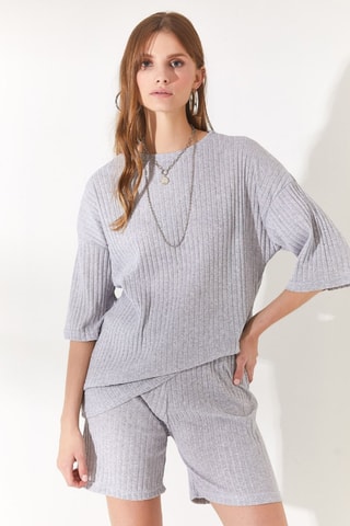 Top et short - Gris