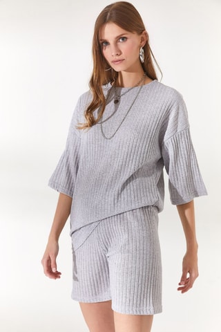 Top et short - Gris