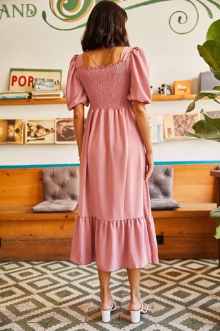 Vestido midi - Rosa
