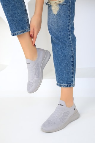 Slip-on - Cinzento-claro