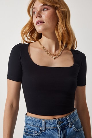 Crop top - Noir
