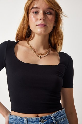Crop top - Noir