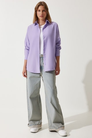 Camisa oversize - Lilás