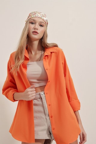 Camisa oversize - Laranja