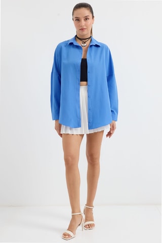 Camisa oversize - Azul