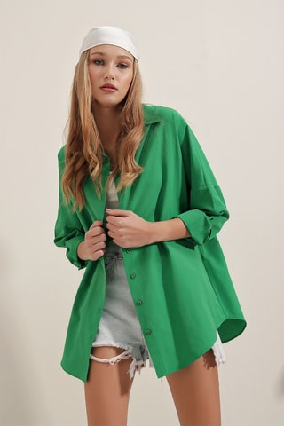 Camisa oversize - Verde