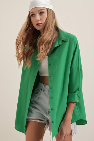 Camisa oversize - Verde