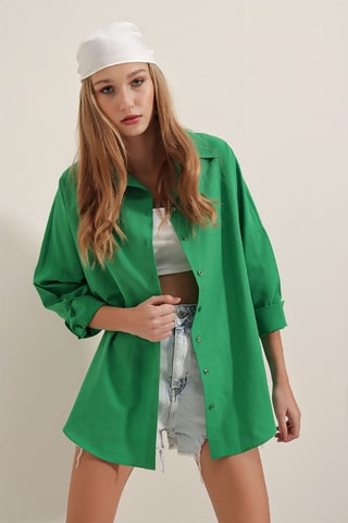 Camisa oversize - Verde