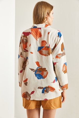 Camisa em linho - Bege