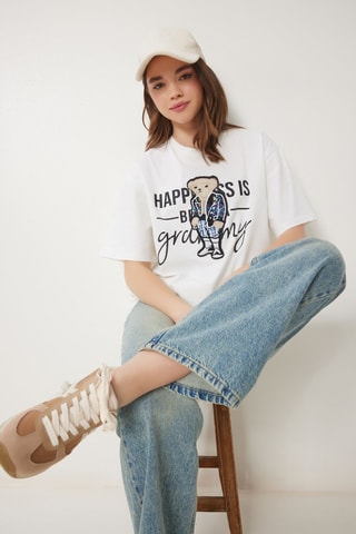 T-shirt oversize - Ecru