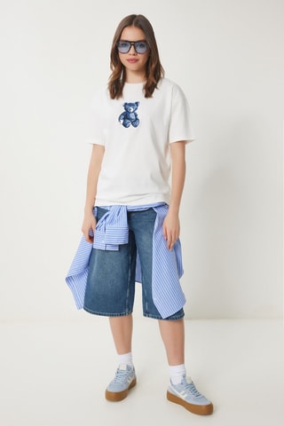 T-shirt oversize - Cru