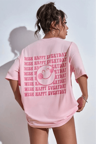 T-shirt oversize - Rose