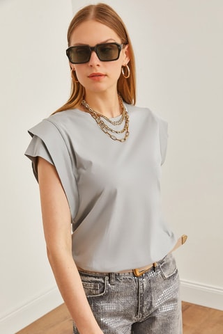 T-shirt - Gris clair