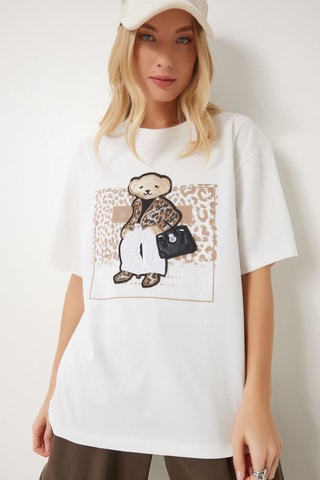 T-shirt oversize - Ecru