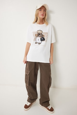 T-shirt oversize - Ecru