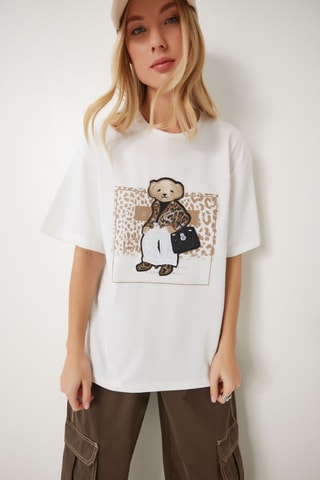 T-shirt oversize - Ecru