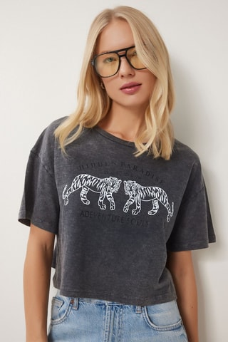 T-shirt - Anthracite chiné