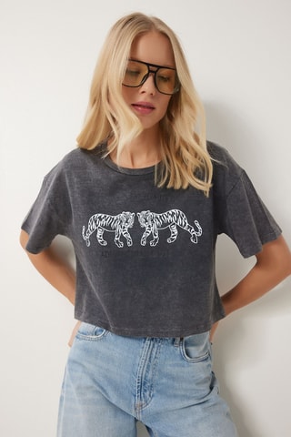 T-shirt - Anthracite chiné