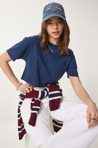Crop top - Bleu marine