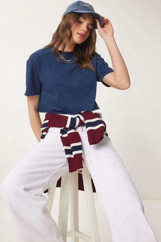 Crop top - Bleu marine