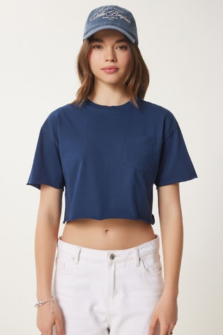 Crop top - Bleu marine