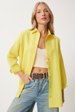 Camisa oversize - Amarelo