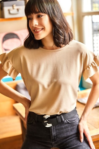 T-shirt - Beige