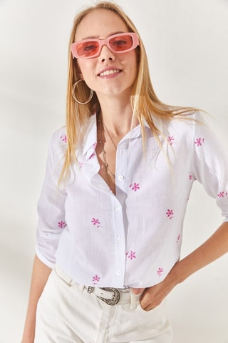 Camisa em linho - Cru