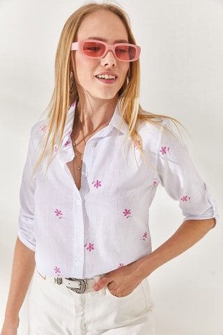 Camisa em linho - Cru