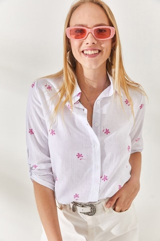 Camisa em linho - Cru