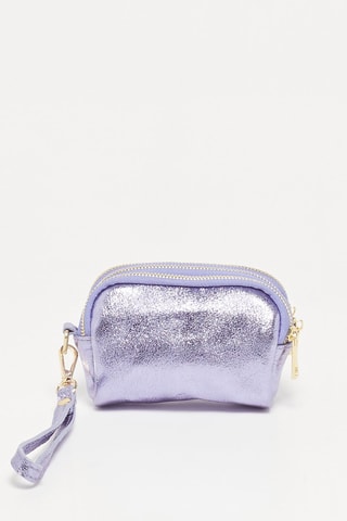 Porta-moedas de couro Dore - Violeta