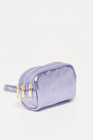 Porta-moedas de couro Dore - Violeta