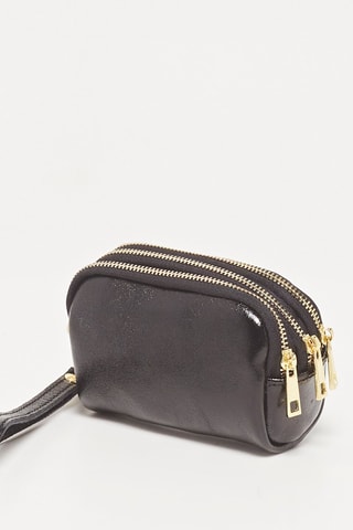 Porta-moedas em couro Dore - Preto