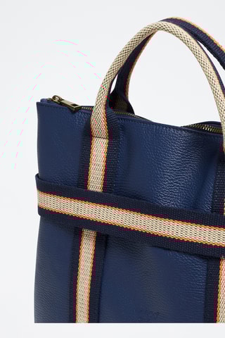 Mochila de couro Gao Dollaro - Azul-marinho
