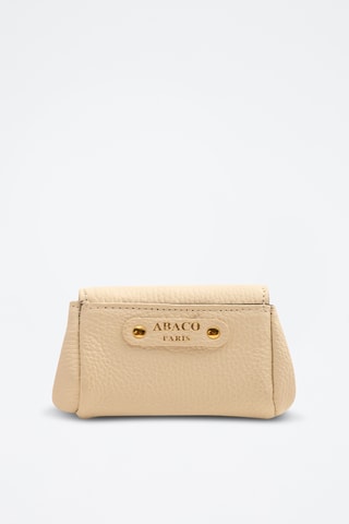 Porta-moedas em couro Friend - Branco