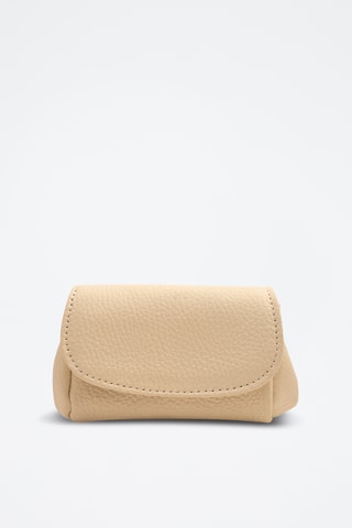 Porta-moedas em couro Friend - Branco