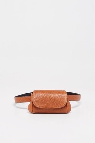 Bolsa de cintura em couro de cordeiro Friend Ceinture - Camel