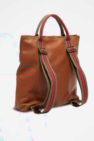 Mochila de couro Gao Dollaro - Camel