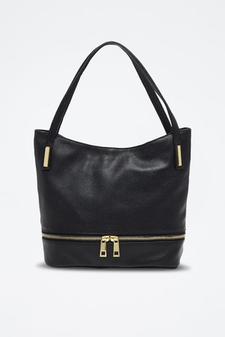 Mala em couro Sally - Preto