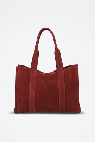 Mala shopper em nobuck Isa - Bordô